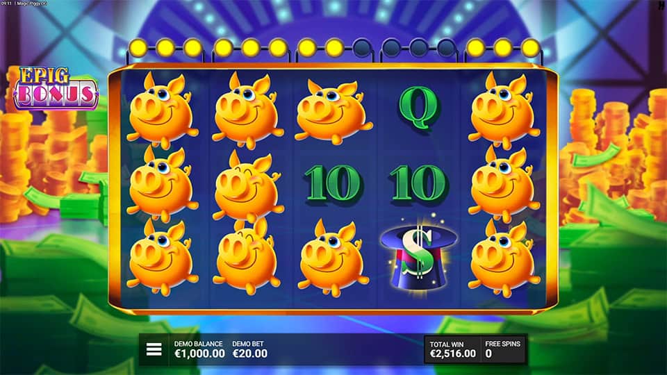 Magic Piggy OG slot feature piggy symbol