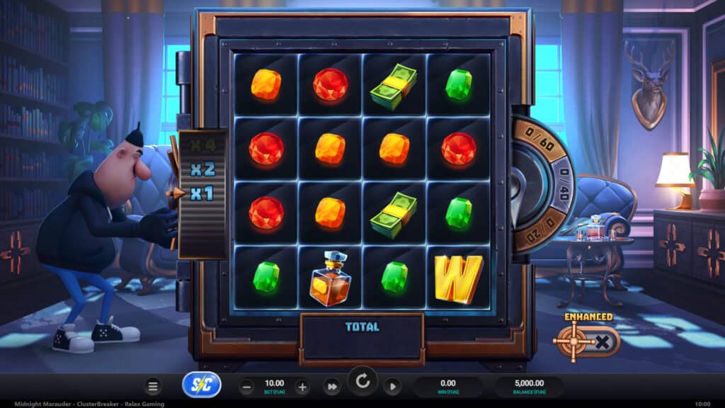 Midnight Marauder ClusterBreaker slot game preview