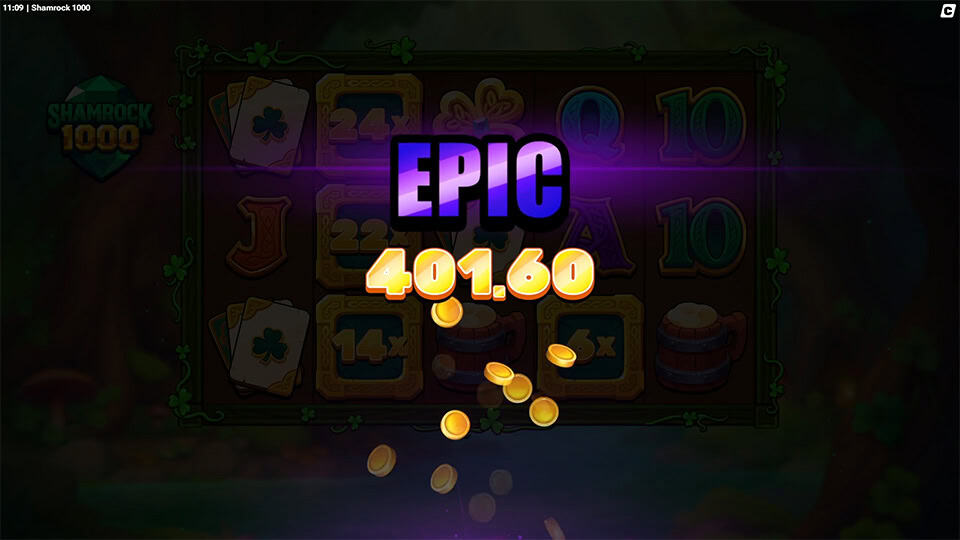 Shamrock 1000 slot big win