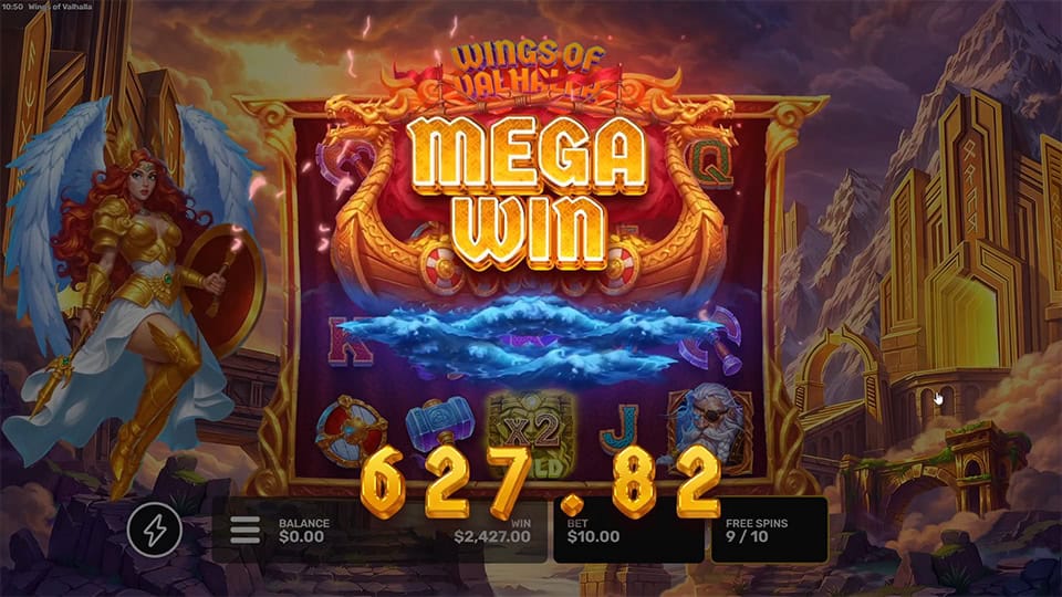 Wings of Valhalla slot big win