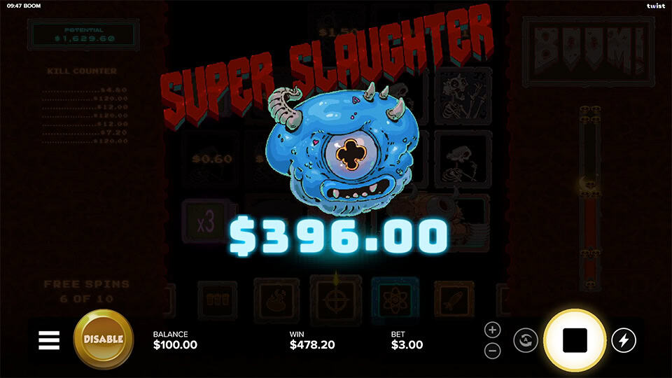 Boom slot big win