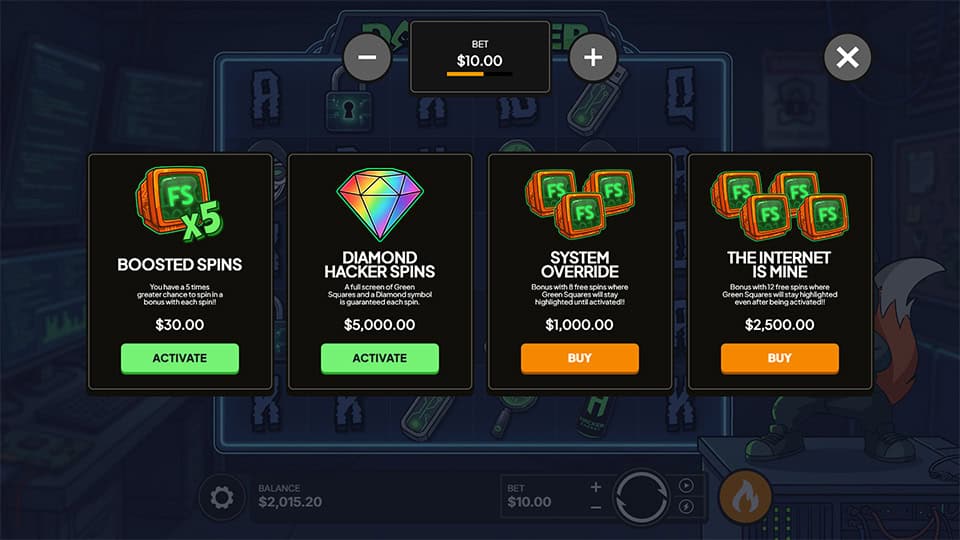 Da Hacker slot bonus buy