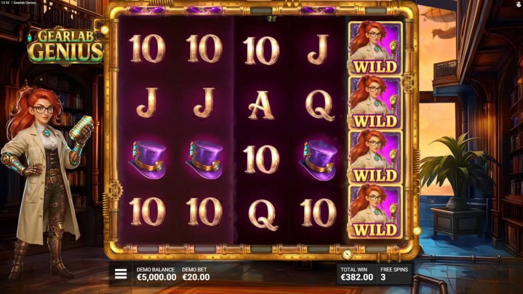 Gearlab Genius slot feature wild reel