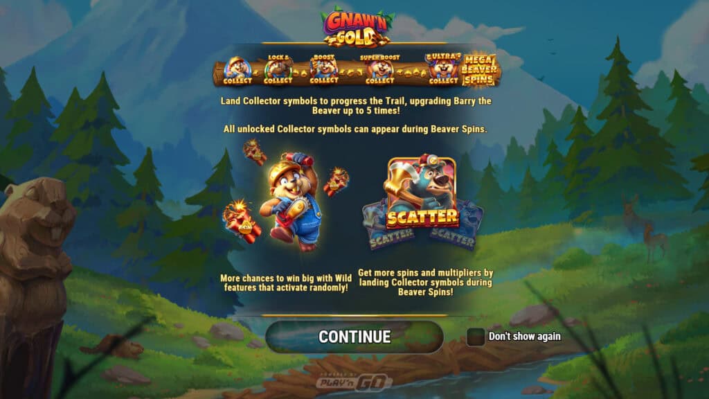 Gnawn Gold slot intro screen