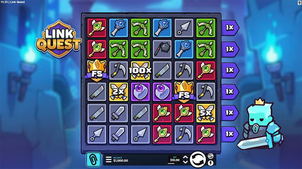 Link Quest slot game preview