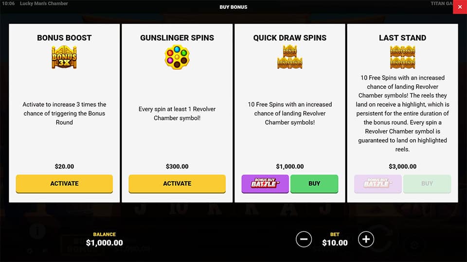 Lucky Mans Chamber slot bonus buy