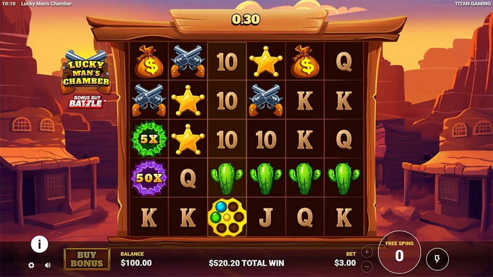 Lucky Mans Chamber slot feature multiplier