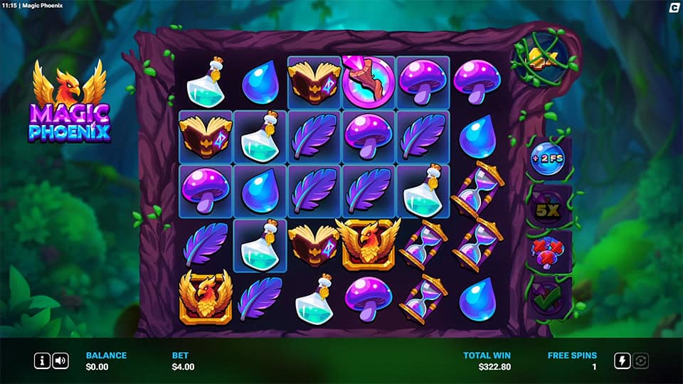 Magic Phoenix slot feature wand