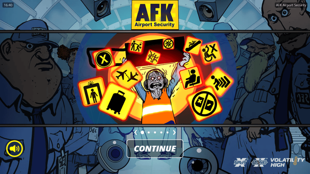 Nolimit city afk airport security intro screen