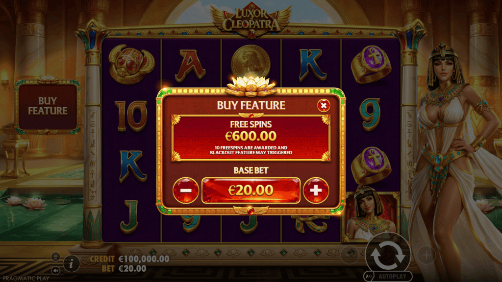 Pragmatic play luxor of cleopatra bonus buy