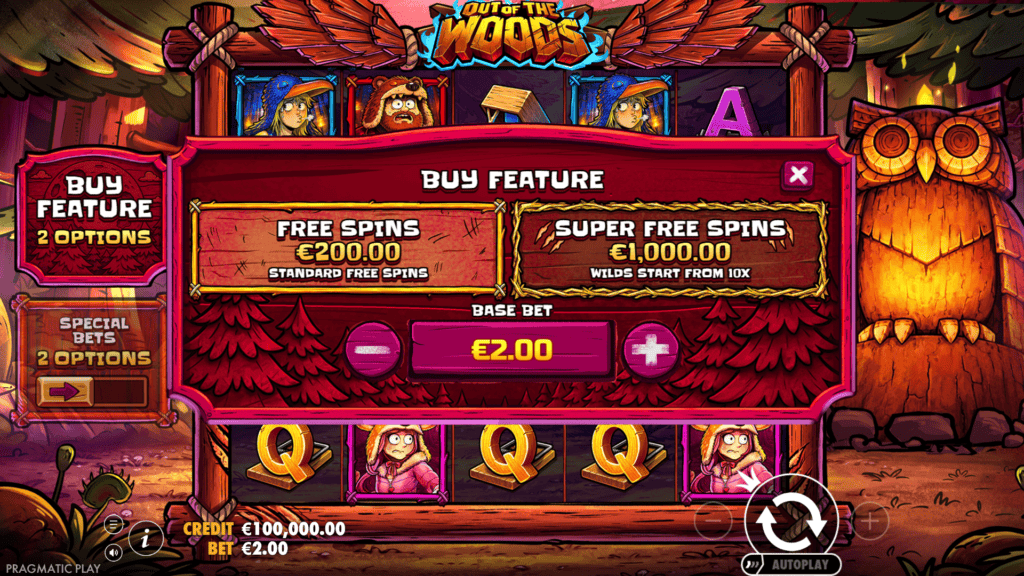 Pragmatic play out of the woods bonus buy