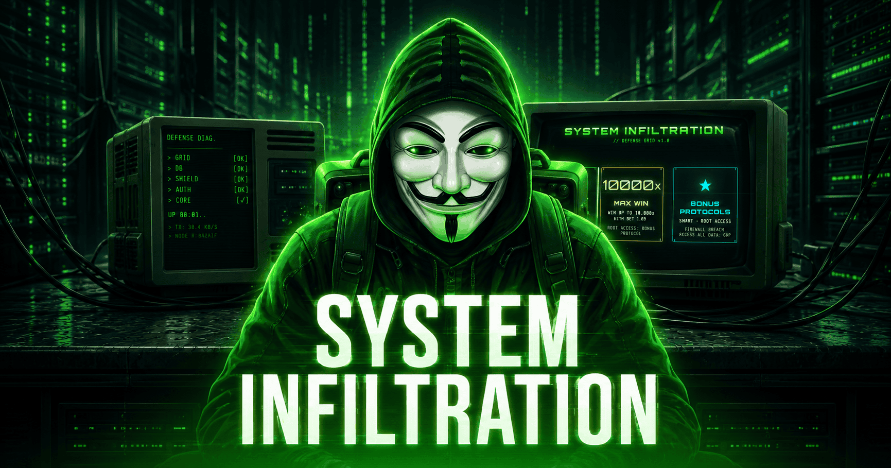 System Infiltration Slot Demo by 0daygames slot cover image
