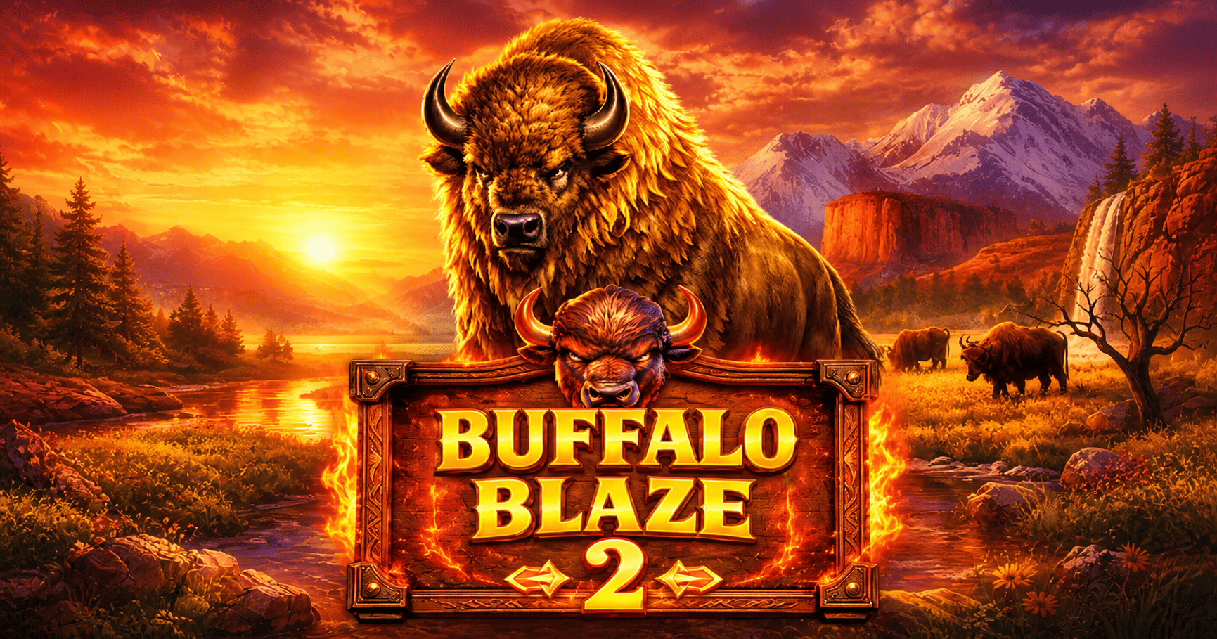 Buffalo Blaze 2 Slot Demo by 18 Gaming slot cover image