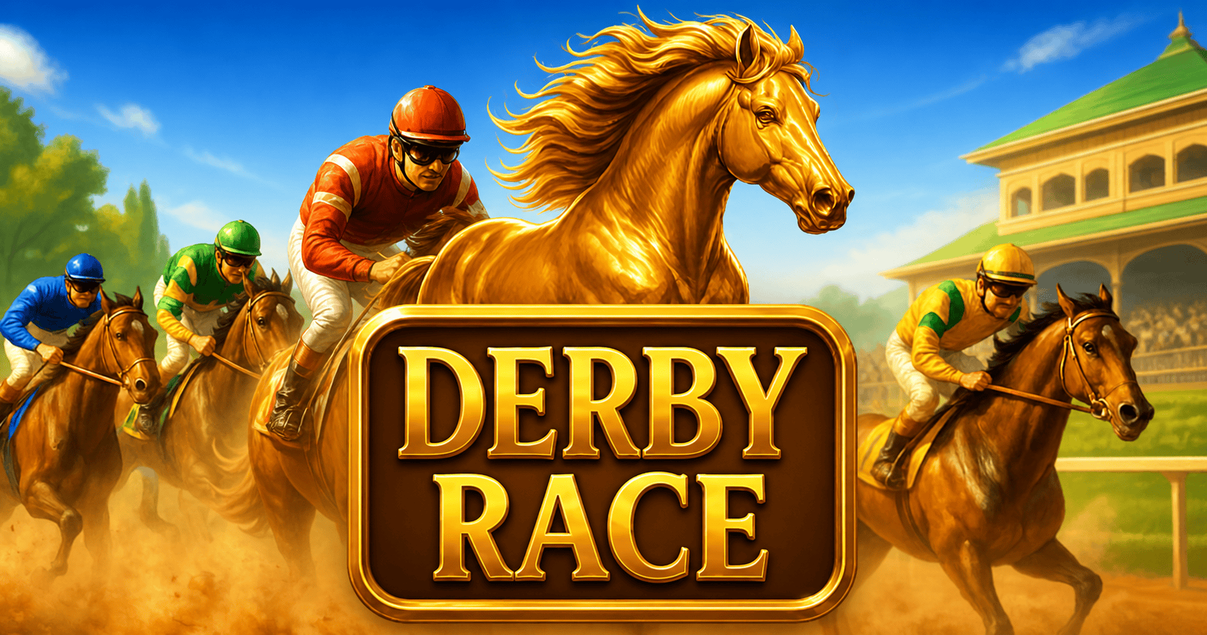 Derby Race Slot Demo by 18 Gaming slot cover image