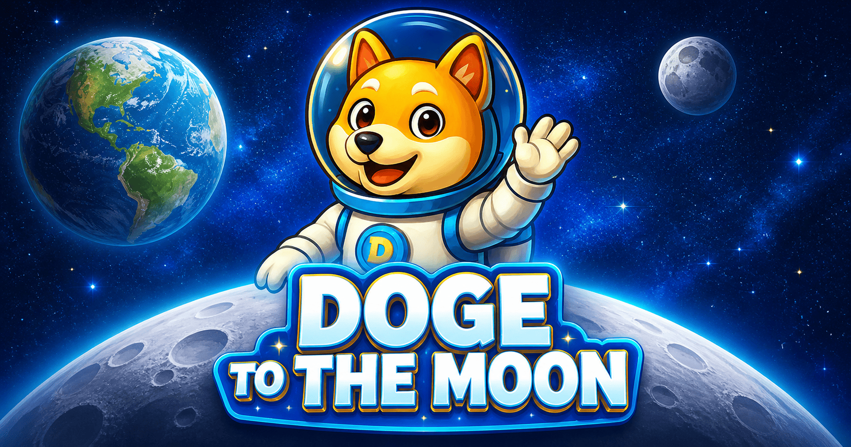 Doge to the Moon Slot Demo by 18 Gaming slot cover image
