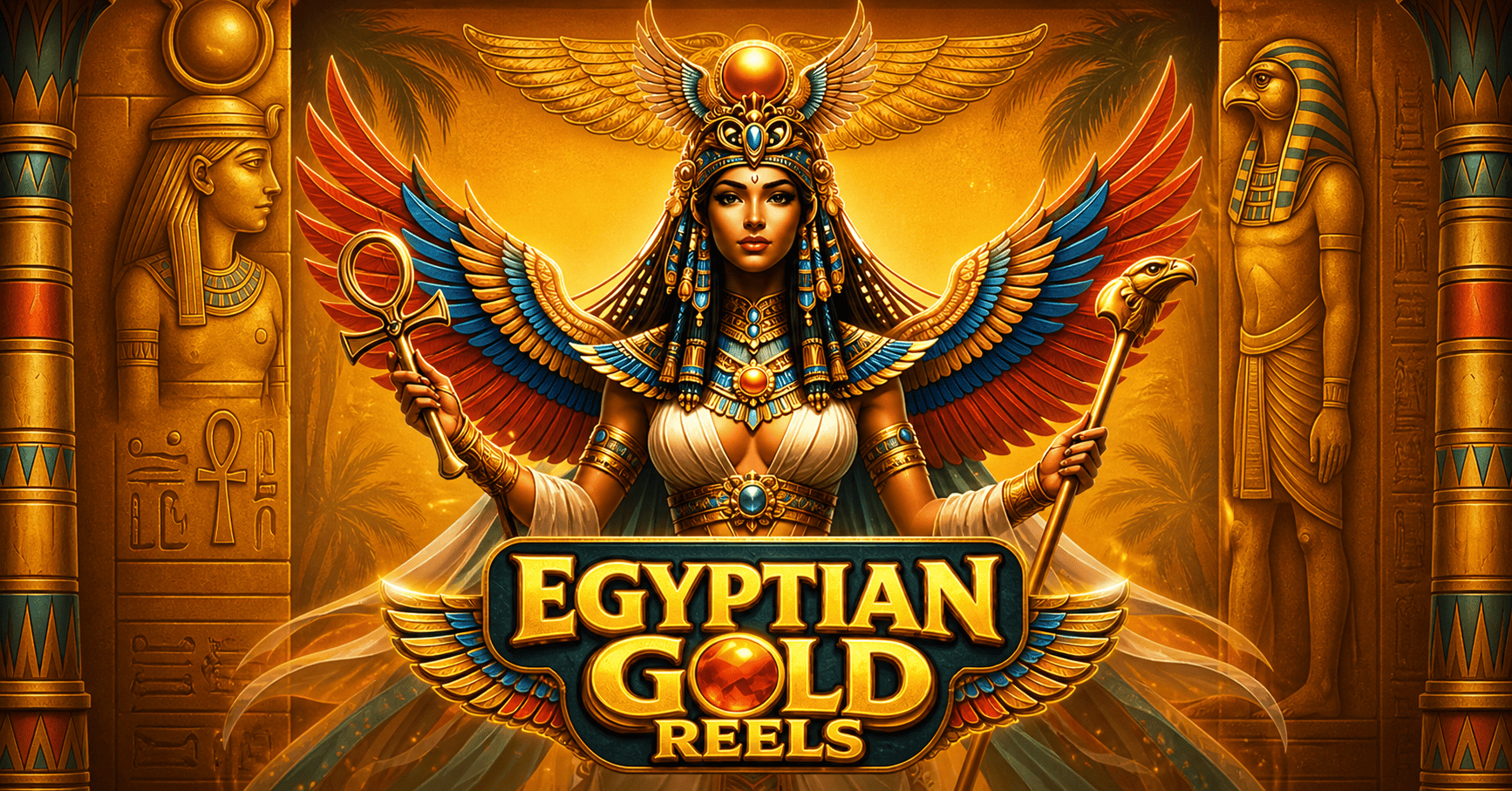 Egyptian Gold Reels Slot Demo by 18 Gaming slot cover image
