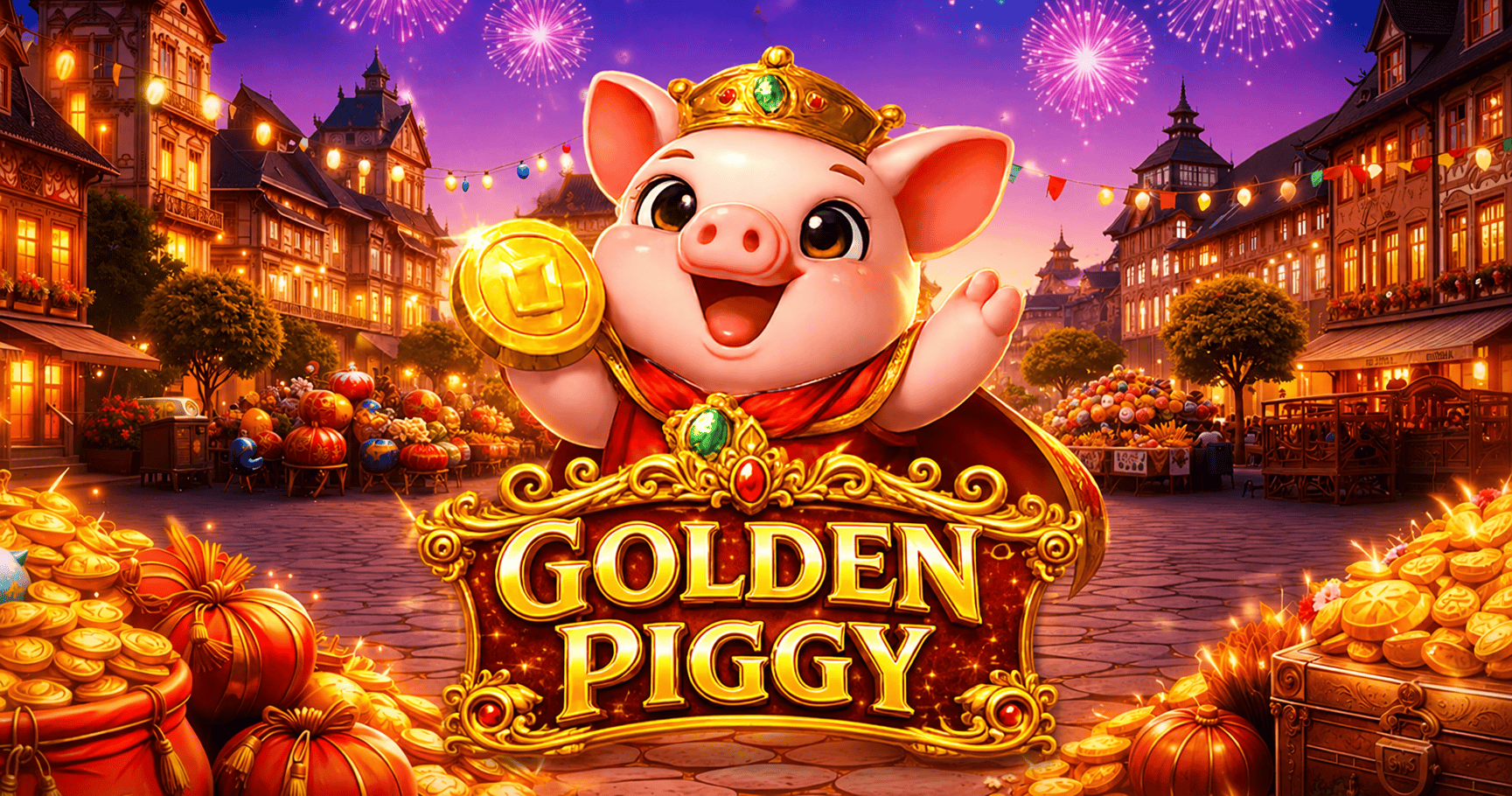 Golden Piggy Slot Demo by 18 Gaming slot cover image