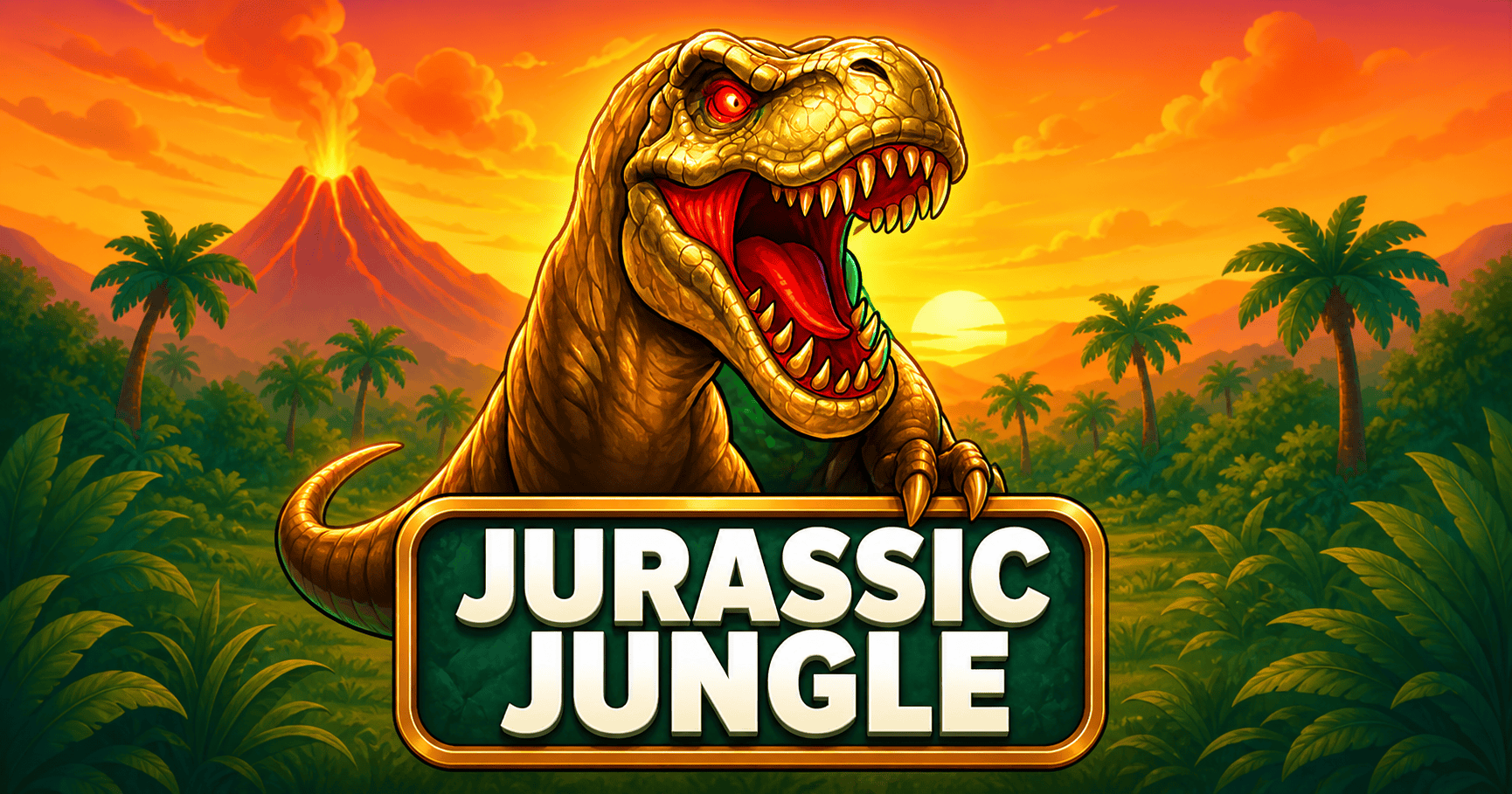 Jurassik Jungle Slot Demo by 18 Gaming slot cover image