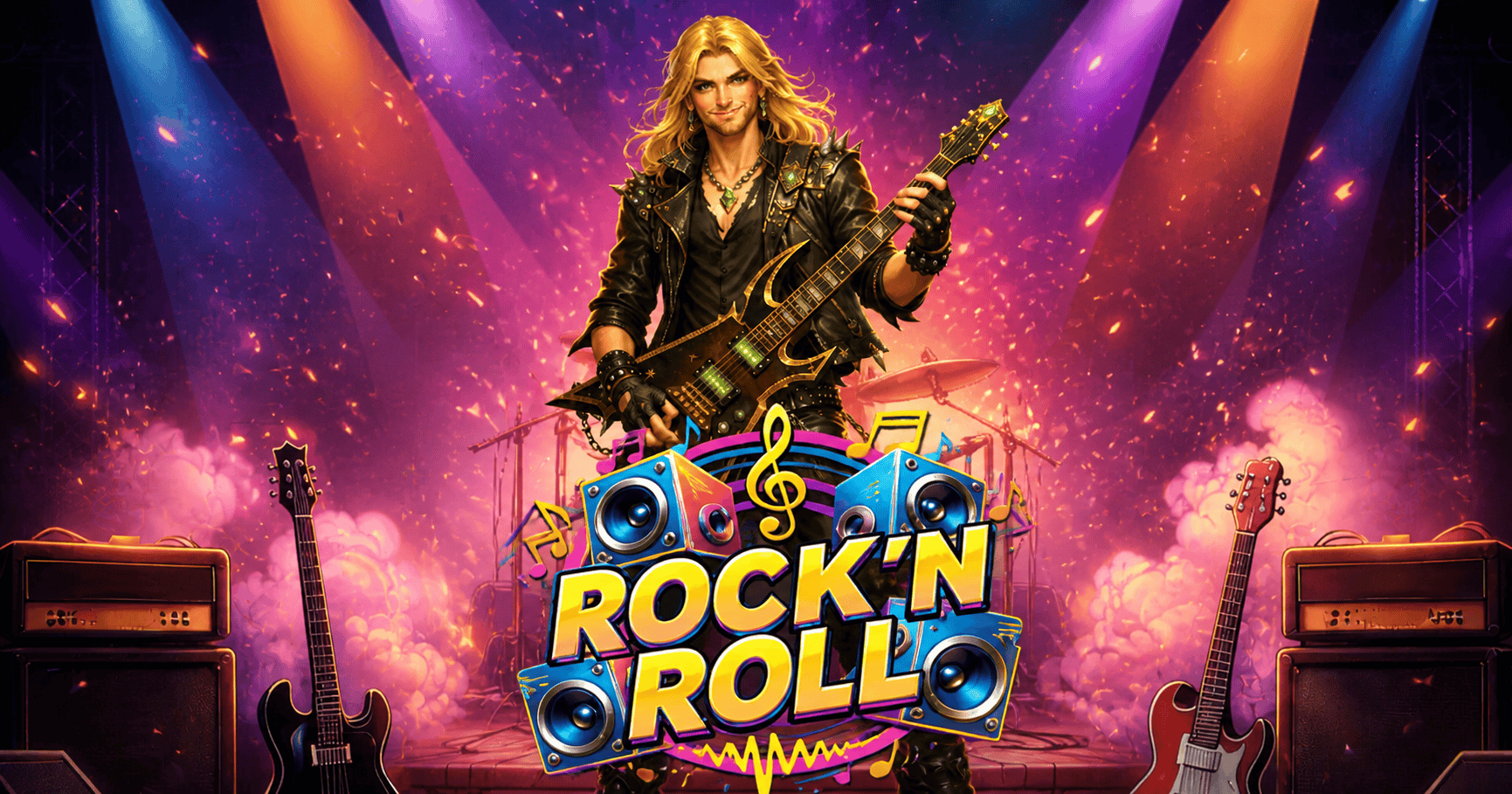 Rock N Roll Slot Demo by 18 Gaming slot cover image