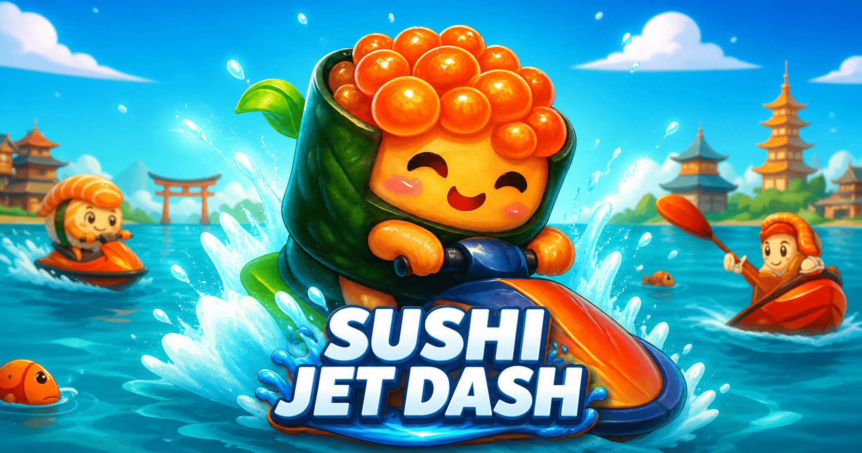 Sushi Jet Dash Slot Demo by 18 Gaming slot cover image