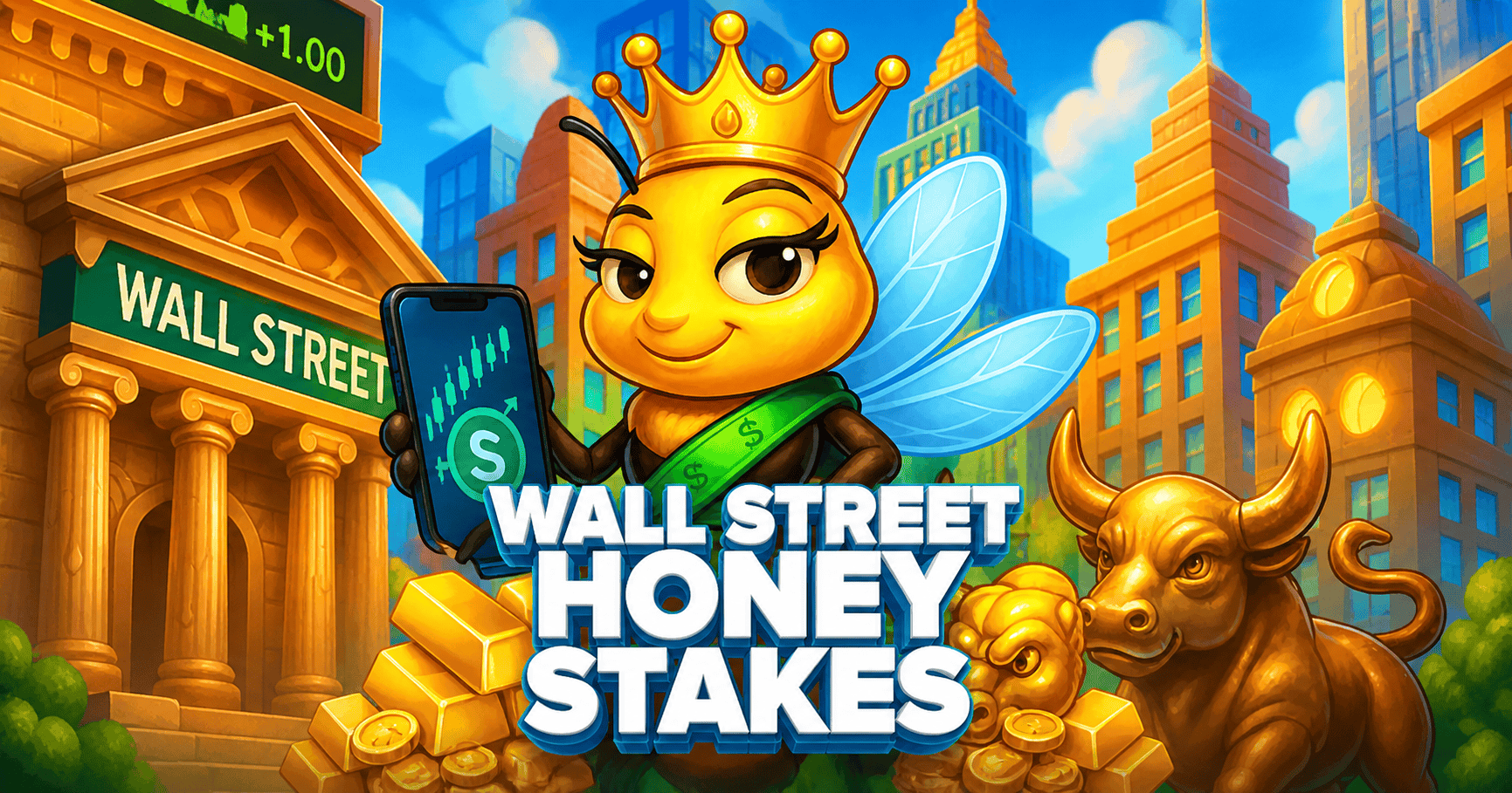 Wall Street Honey Stakes Slot Demo by 18 Gaming slot cover image