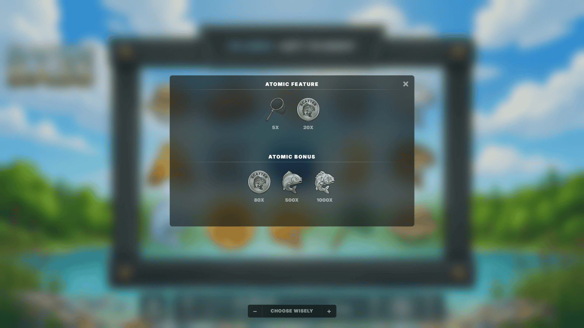 Floating Bass bonus buy menu