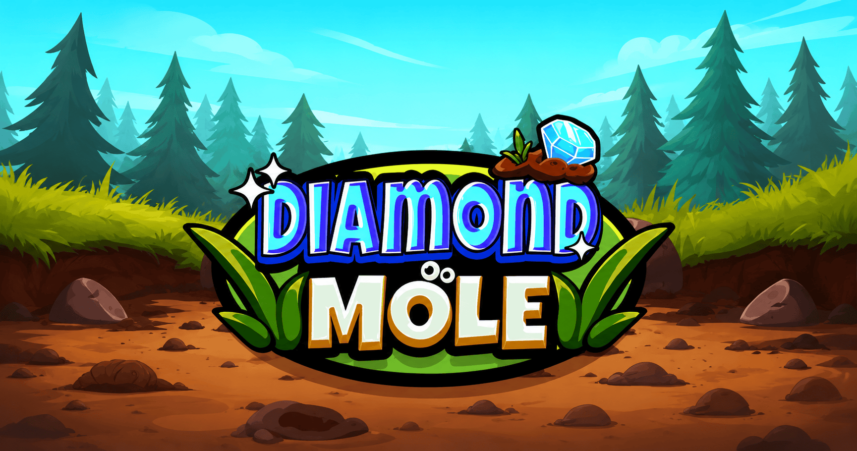 Diamond Mole Slot Demo by Backseat Gaming slot cover image