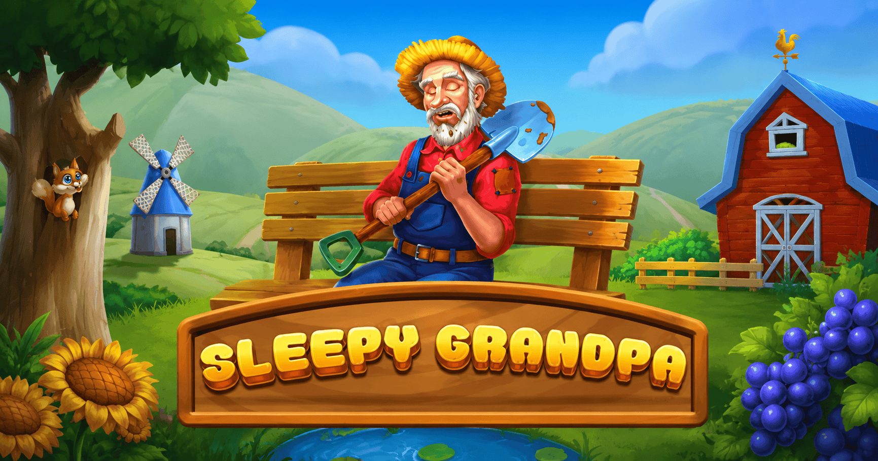 Sleepy Grandpa Slot Demo by Backseat Gaming slot cover image