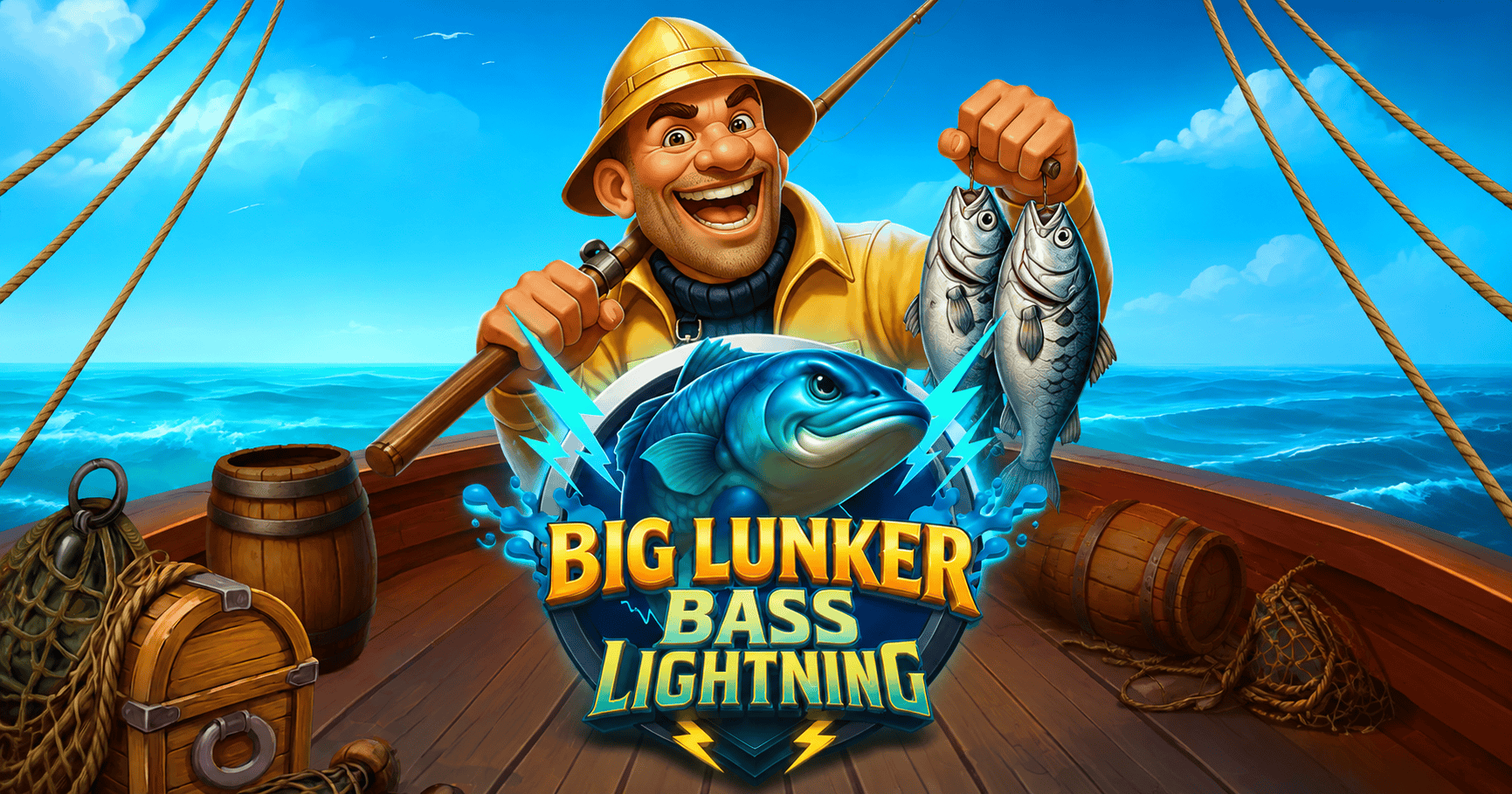 Big Lunker Bass Lightning Slot Demo by Black Coffee Studios slot cover image