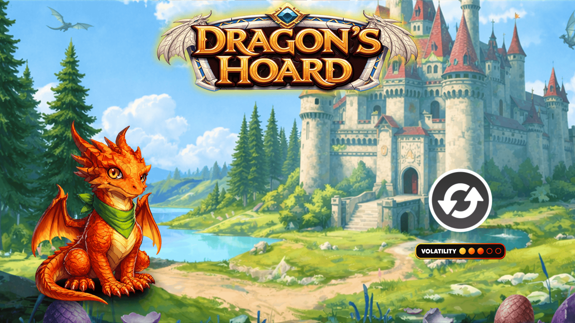 Dragons Hoard slot intro screen