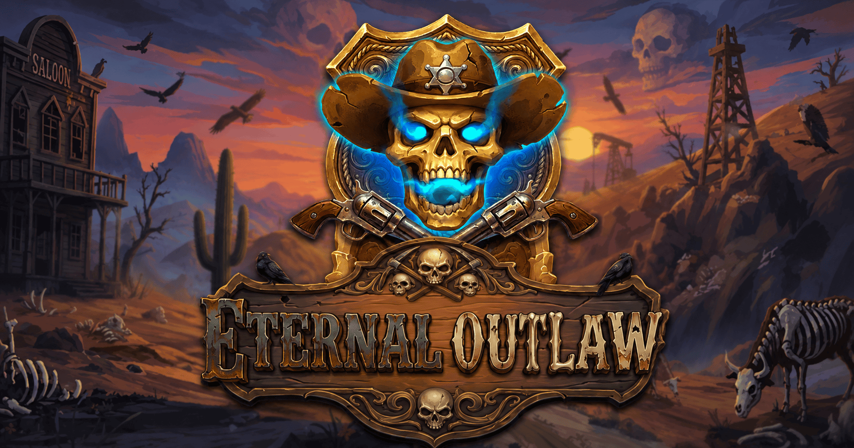 Eternal Outlaw Slot Demo by Black Coffee Studios slot cover image