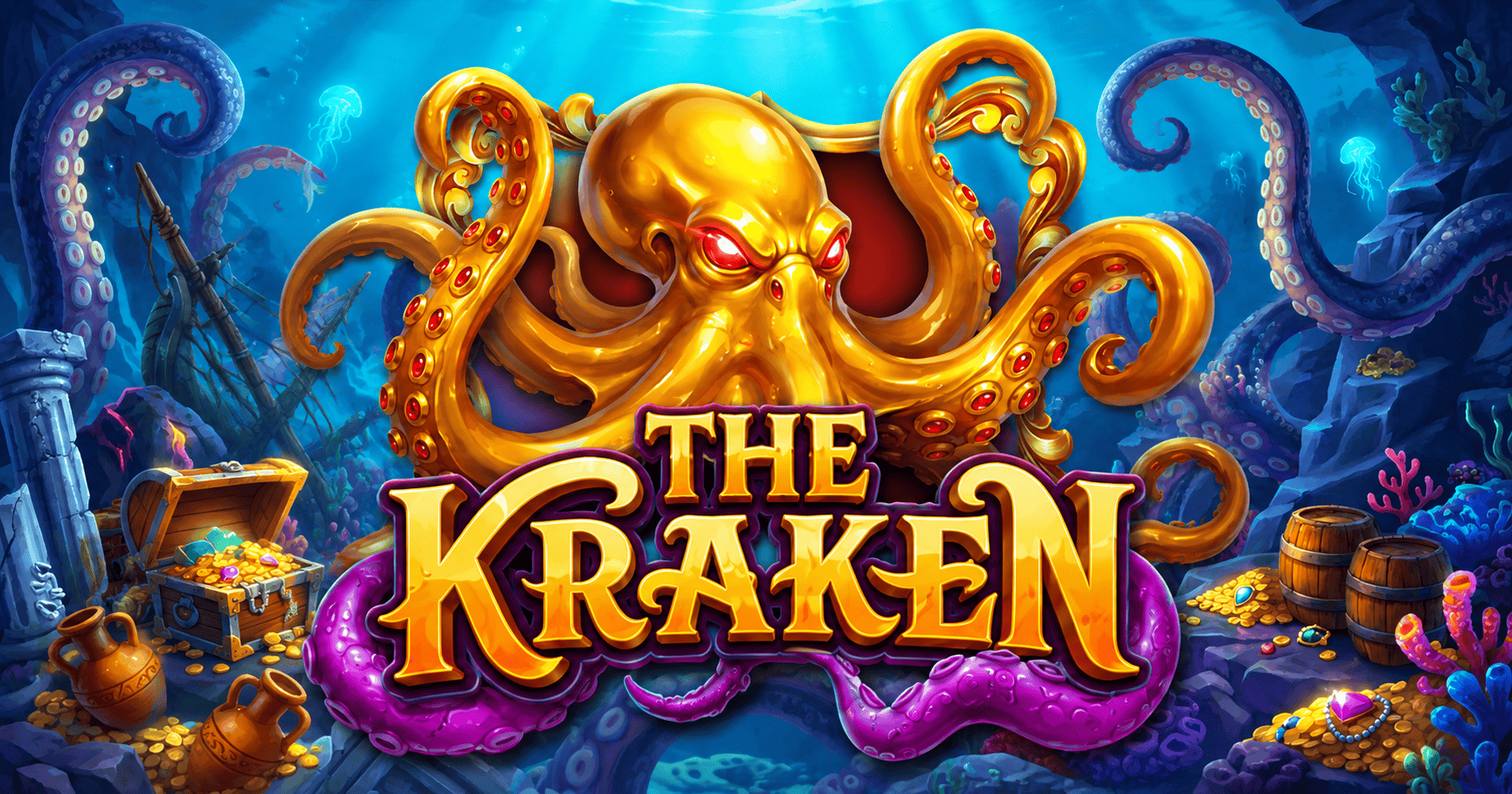 The Kraken Slot Demo by Black Coffee Studios slot cover image