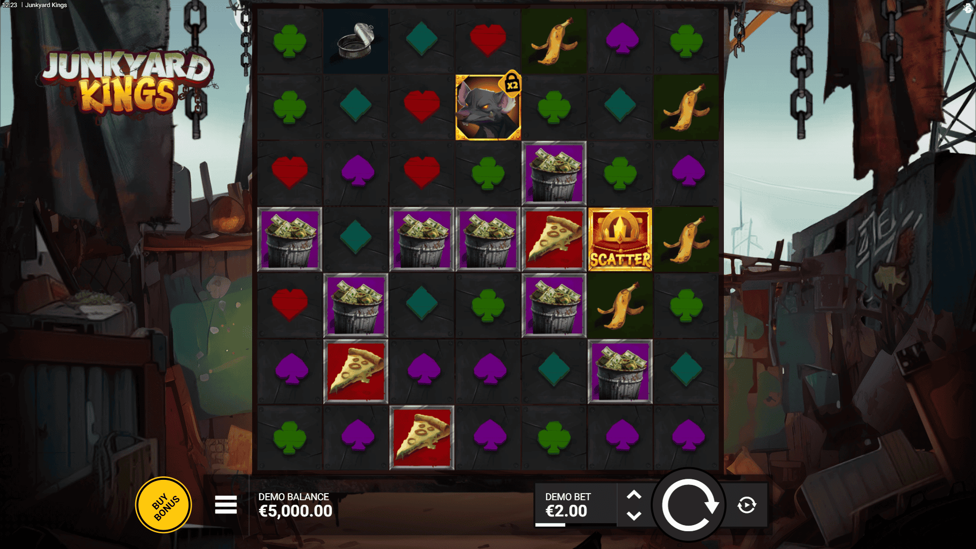 Junkyard Kings slot gameplay reels
