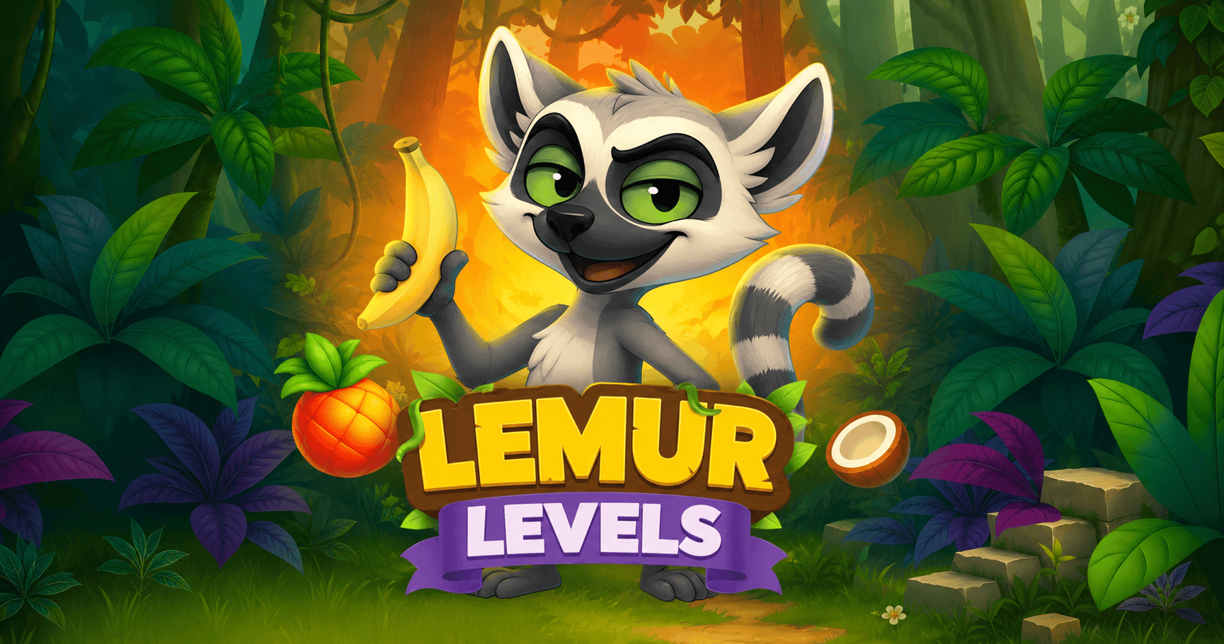 Lemur Levels Slot Demo by Bullshark Games slot cover image