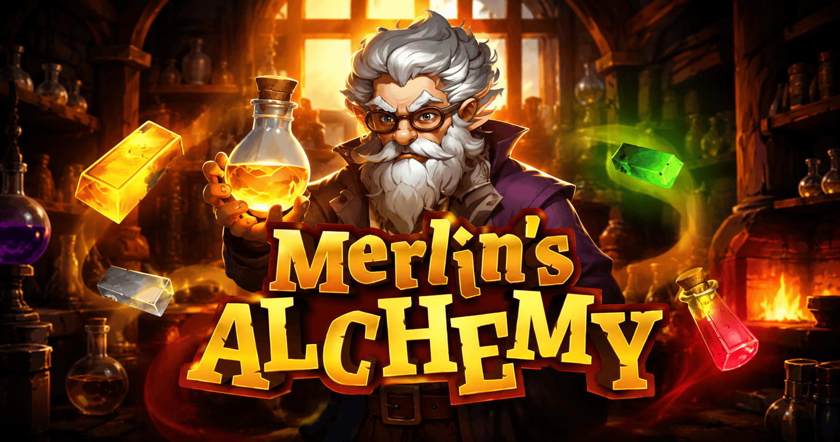 Merlin’s Alchemy Slot Demo by Bullshark Games slot cover image