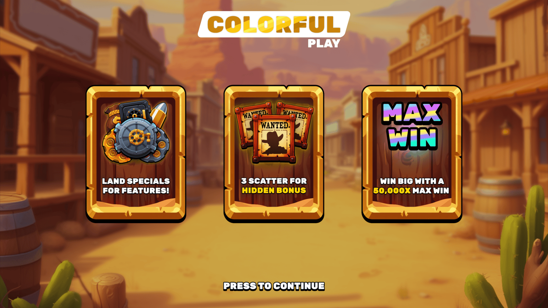 Gold Raiders slot intro screen