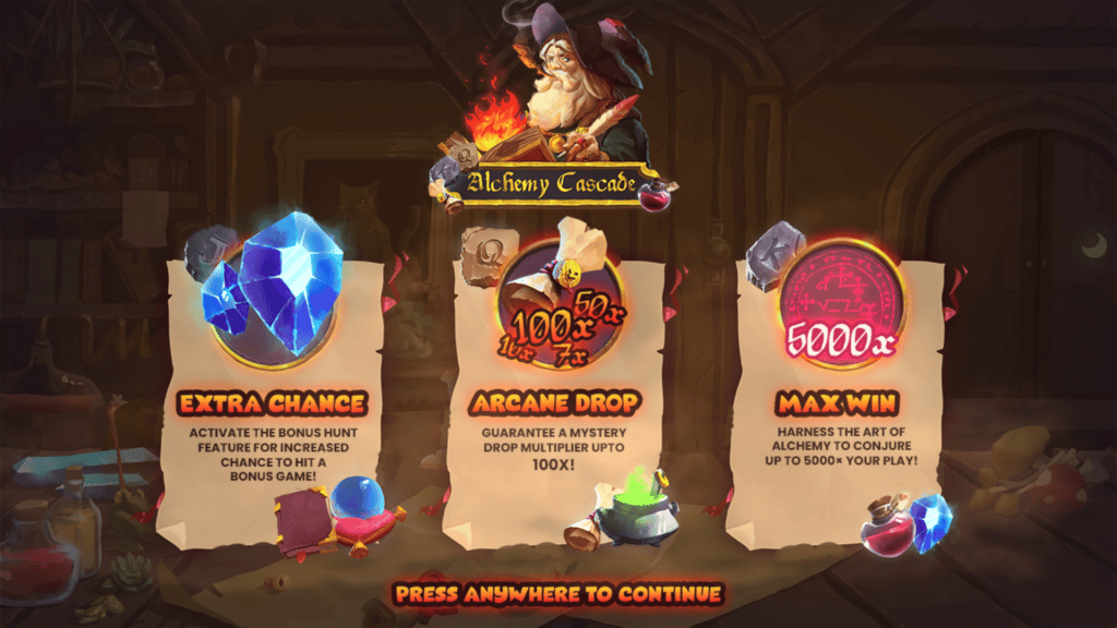 Creativecity alchemy cascade intro screen 1