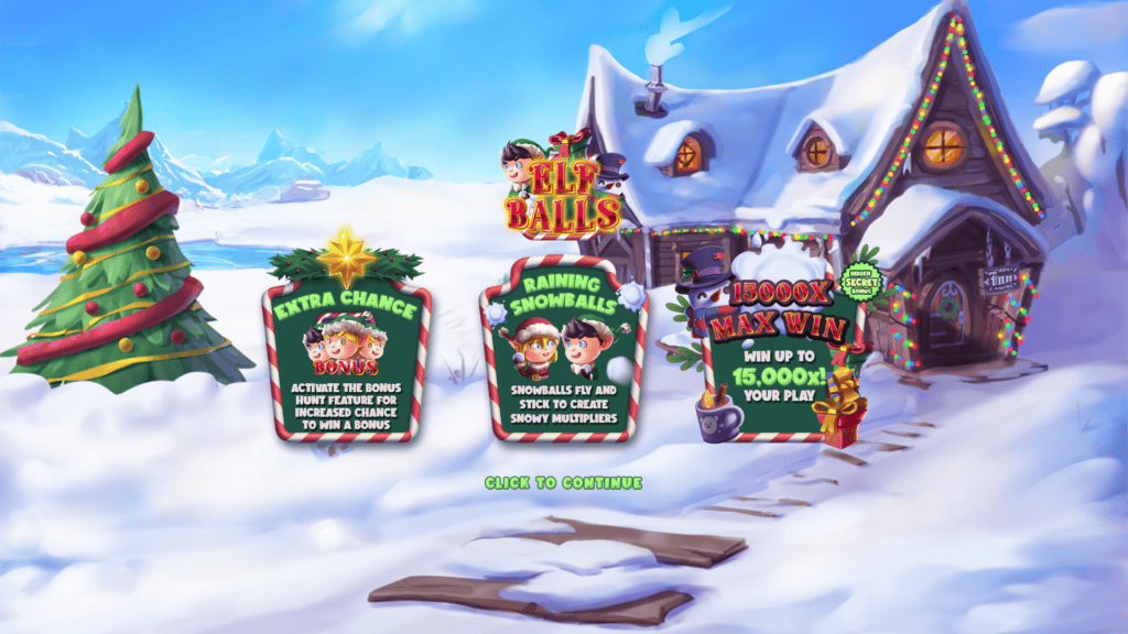 Creativecity elf balls intro screen 1