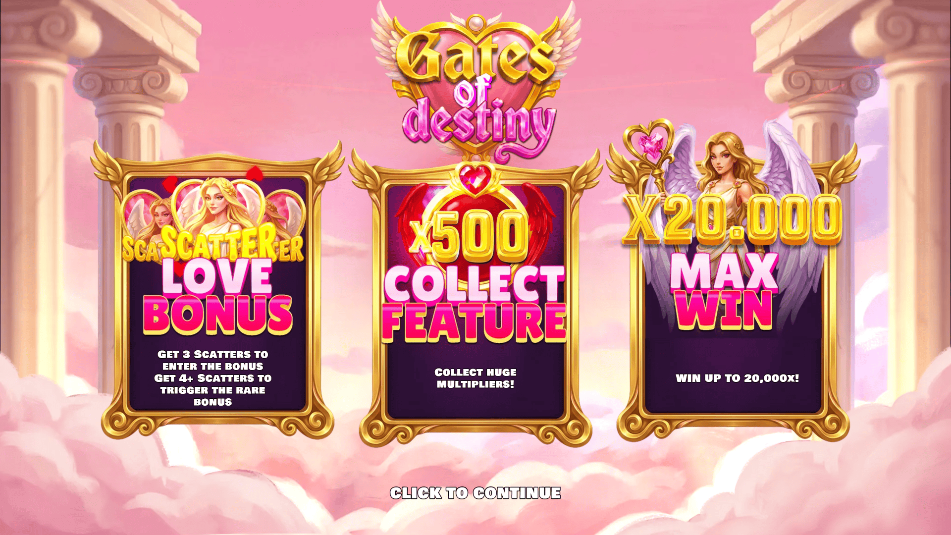 Gates of Destiny slot intro screen