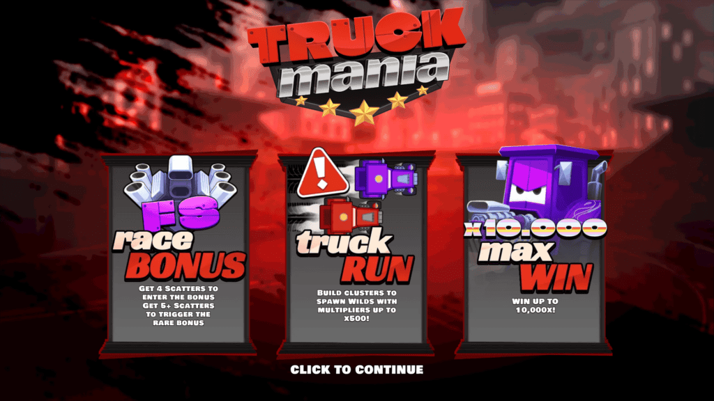 Donutgaming truck mania intro screen