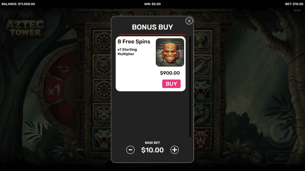 Dreamspin aztec tower bonus buy