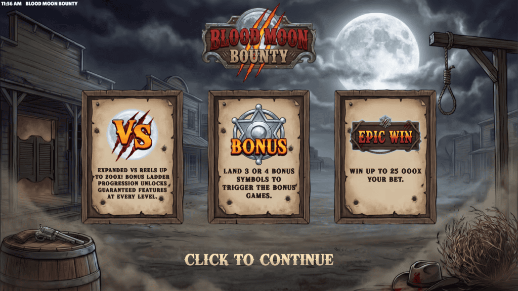 Gggaming blood moon bounty intro screen