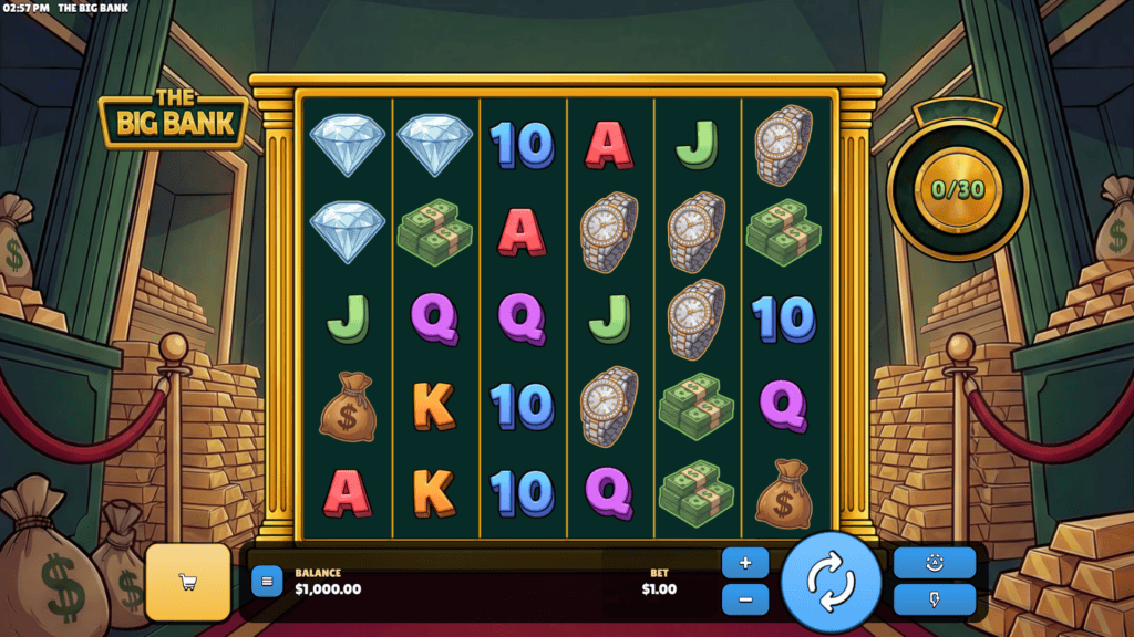 Gggaming the big bank slot game preview 1