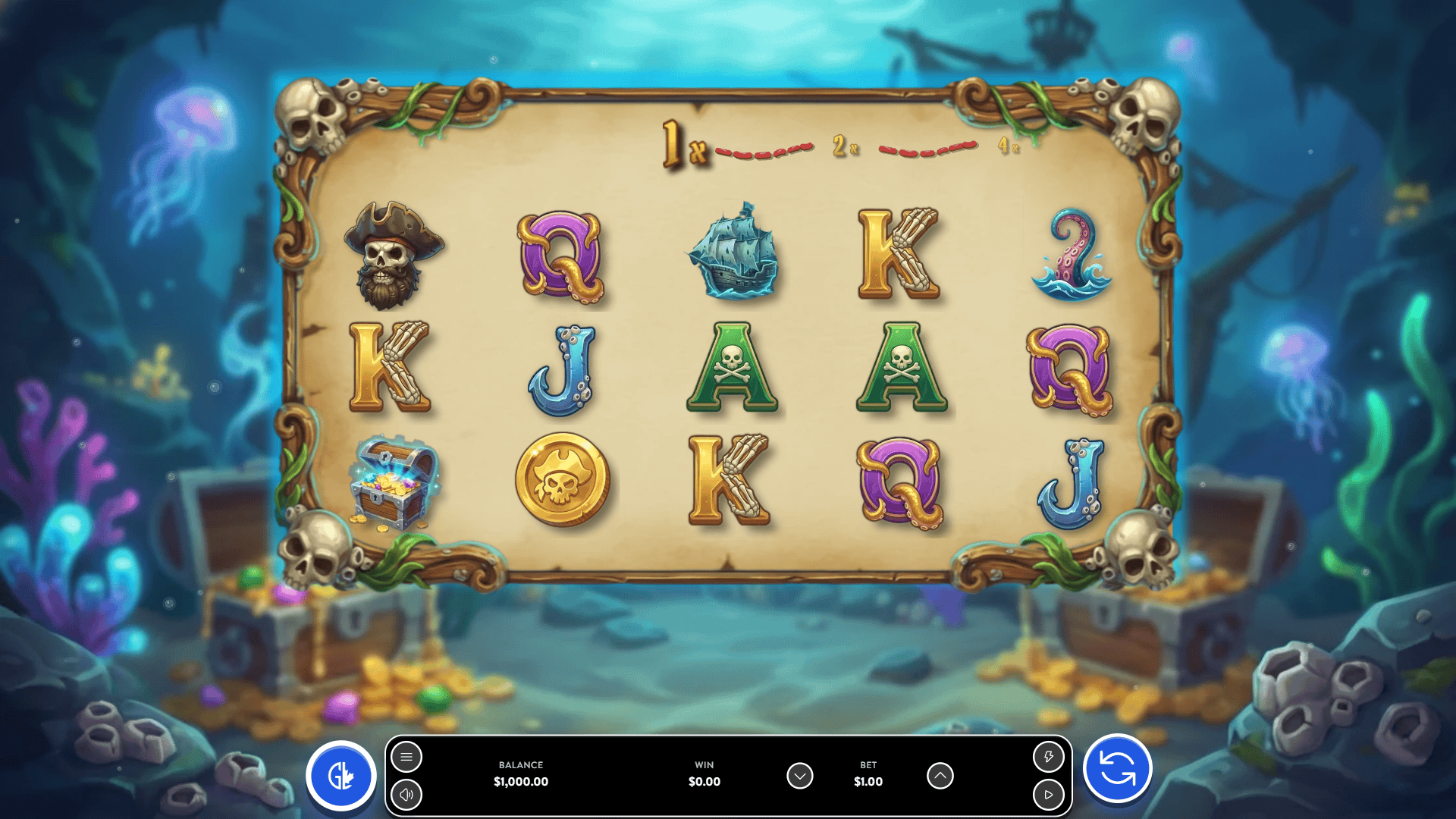 Deadbeard 4000 slot gameplay reels