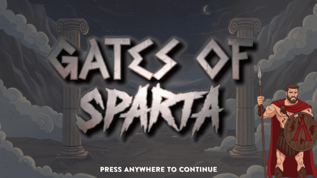 Goldleaf gates of sparta intro screen