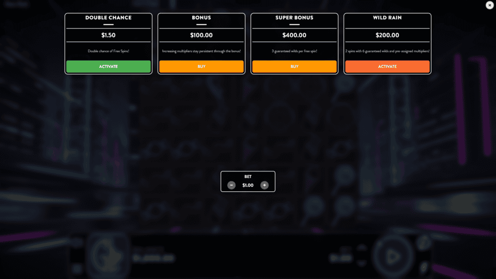 Goldleaf neon rush bonus buy