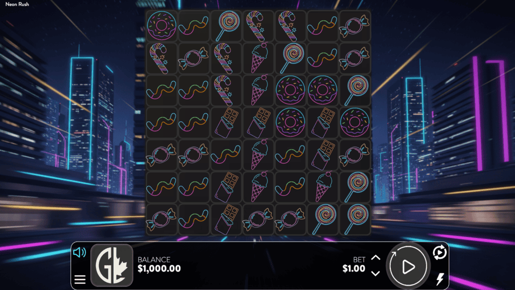 Goldleaf neon rush slot game preview