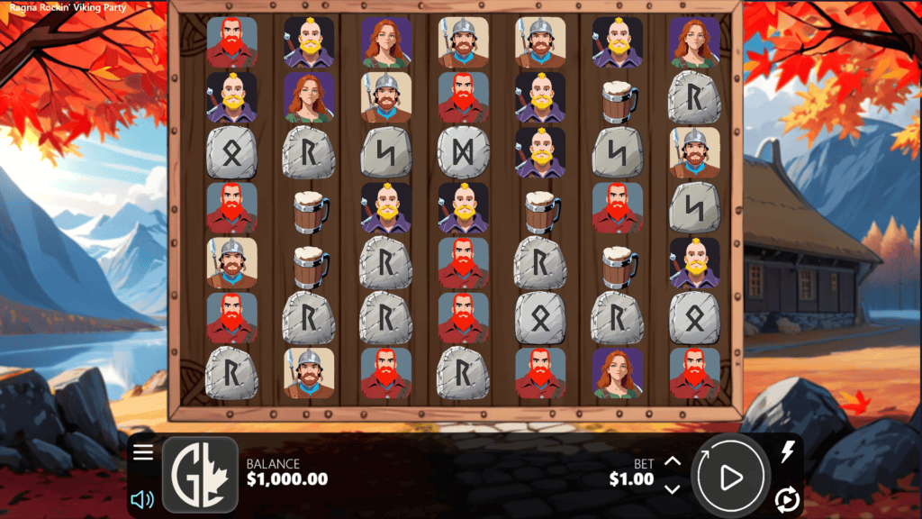 Goldleaf ragna rockin viking party slot game preview
