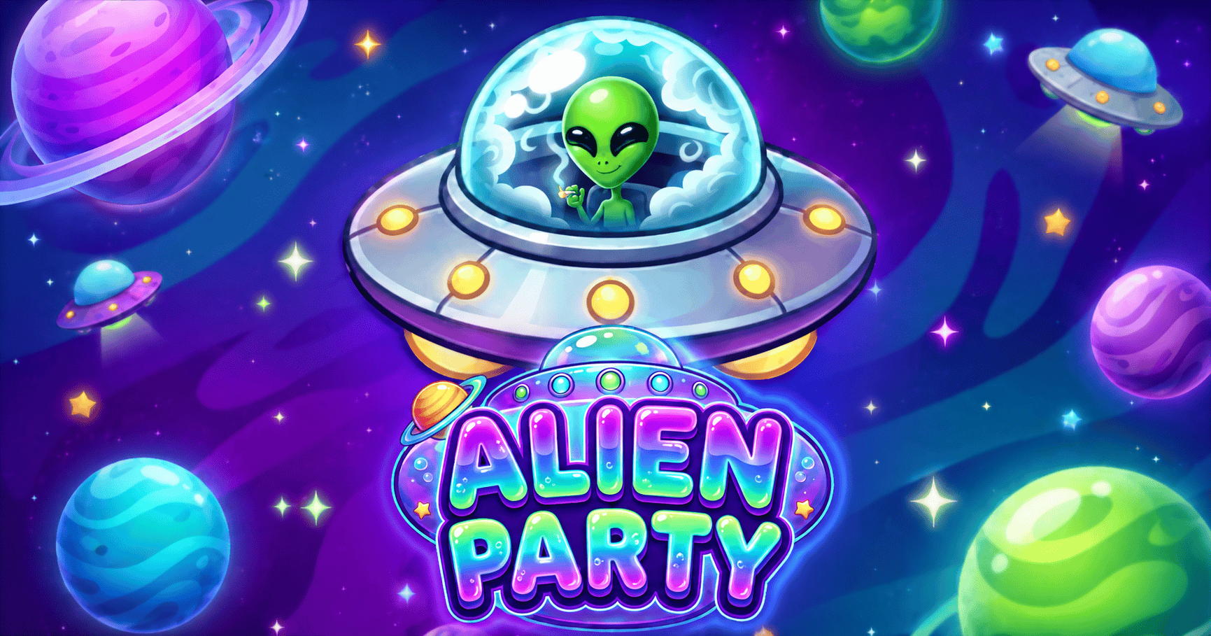 Alien Party Slot Demo by Gold Leaf Studios slot cover image