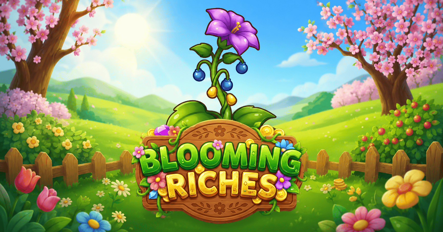 Blooming Riches Slot Demo by Gold Leaf Studios slot cover image